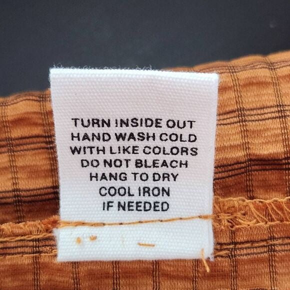 Mine Brown Puffy Sleeve Blouse with Crochet Detail NWOT Size Medium