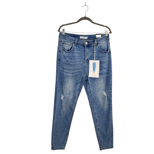 Blue Savvy Distressed Skinny Jeans Size 15/32 NWT