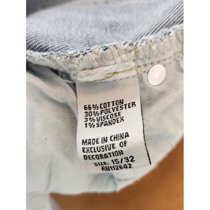 Blue Savvy Distressed Skinny Jeans Size 15/32 NWT