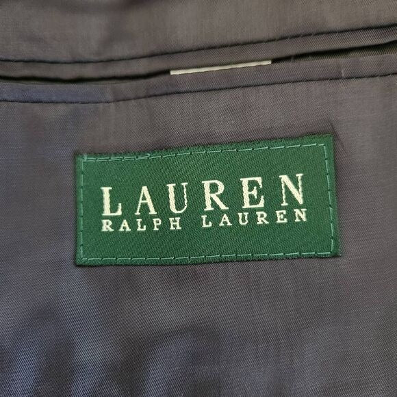 Lauren Ralph Lauren Pinstripe Gray Sport Coat Size 40R Wedding Guest Jacket