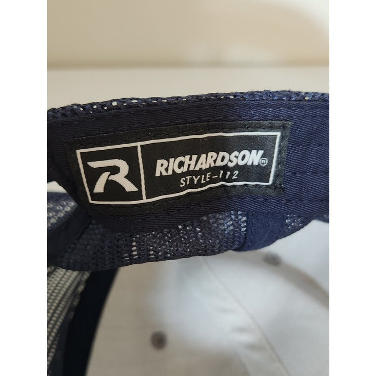Richardson Goat Farm Hunting Club Gray and Navy Trucker Baseball Hat Adjustable