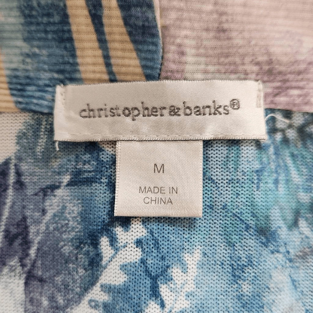 Christopher & Banks Pastel Cardigan Sweater with Rhinestones Size Medium