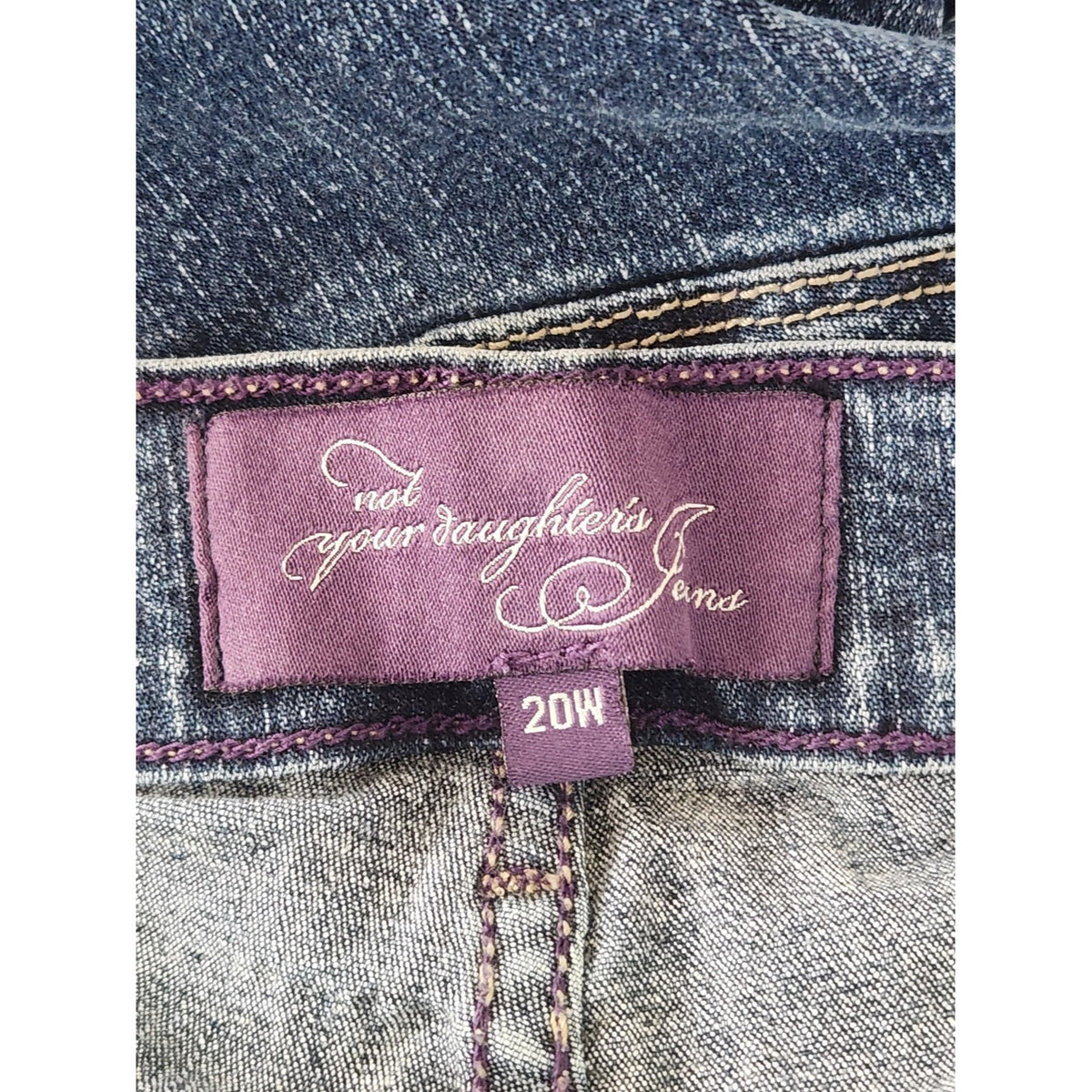 NYDJ Dark Wash Straight Leg Cropped Ankle Jeans Size 20W