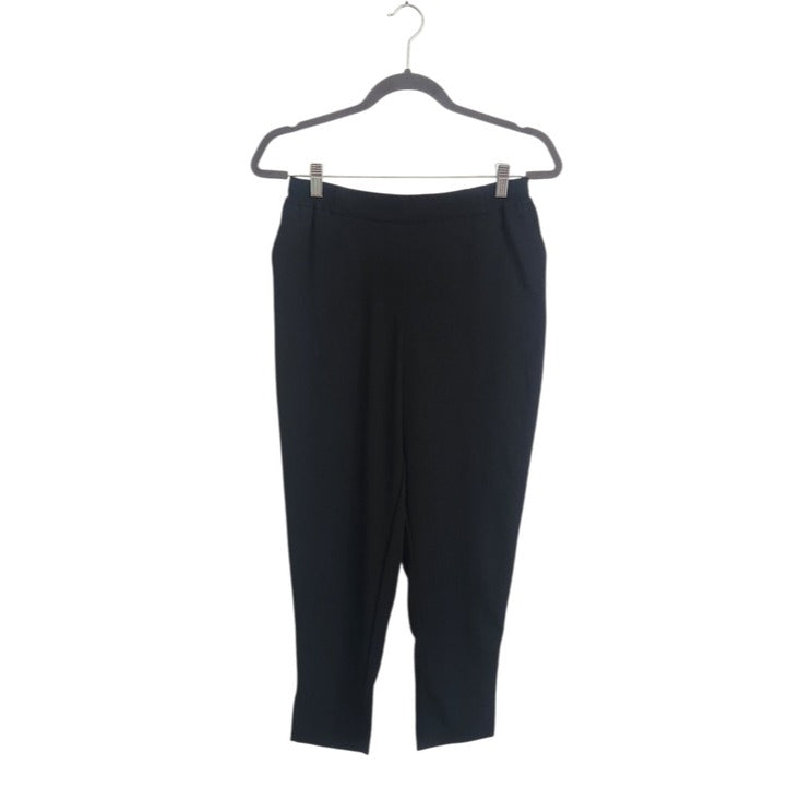 By Anthropologie The Essential Pull-On Trouser Black Ankle Pants Size XS