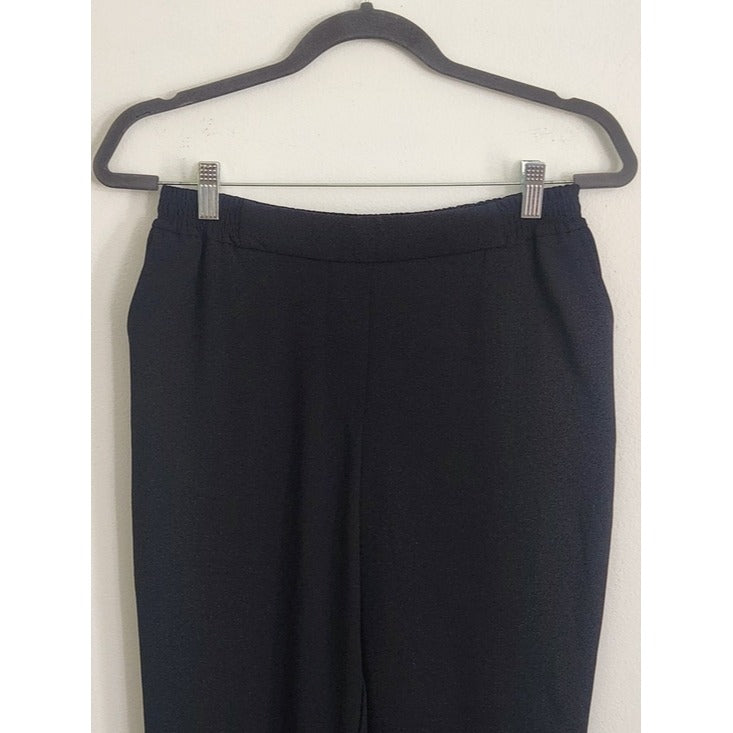 By Anthropologie The Essential Pull-On Trouser Black Ankle Pants Size XS