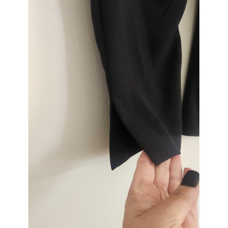 By Anthropologie The Essential Pull-On Trouser Black Ankle Pants Size XS