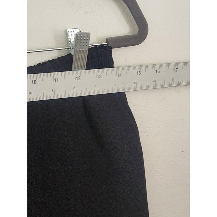 By Anthropologie The Essential Pull-On Trouser Black Ankle Pants Size XS