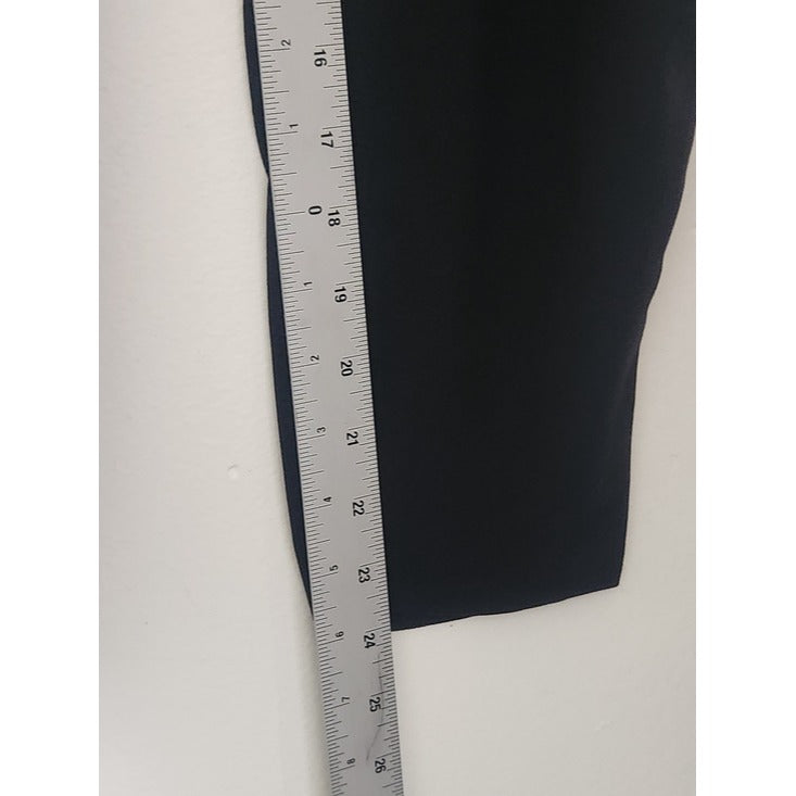 By Anthropologie The Essential Pull-On Trouser Black Ankle Pants Size XS