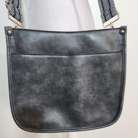 HKCLUF Gray Crossbody Bag