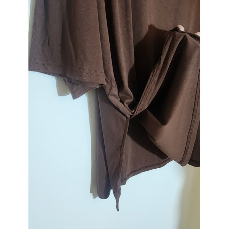 Kirundo Brown V-Neck Tee Size XL