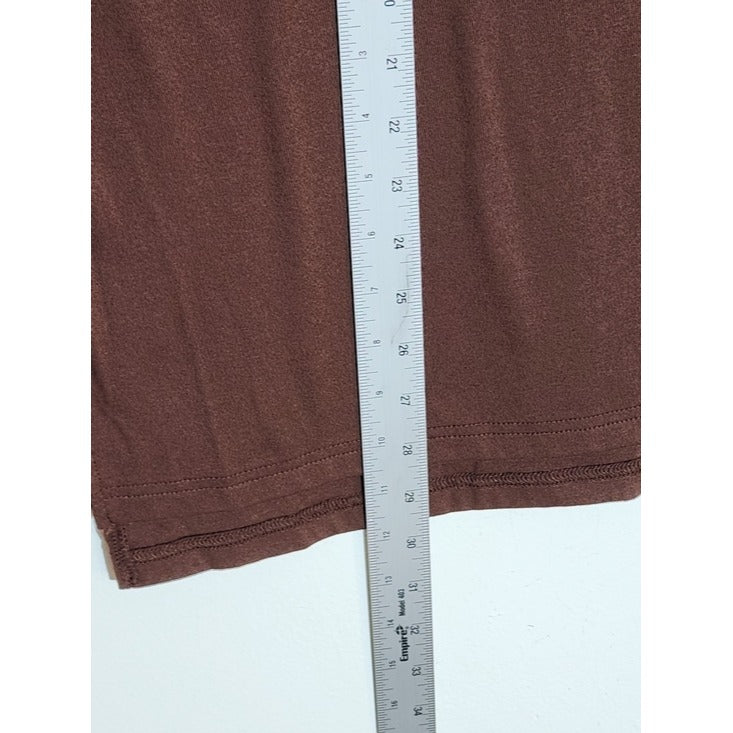 Kirundo Brown V-Neck Tee Size XL