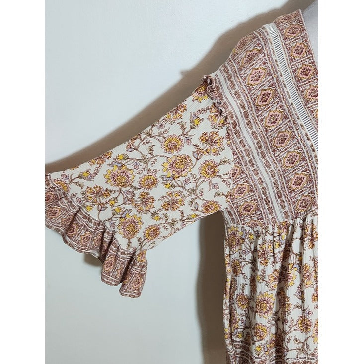 Free People Pink Moonlight Dance Tunic Size Medium