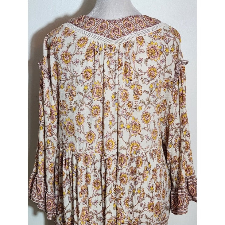 Free People Pink Moonlight Dance Tunic Size Medium