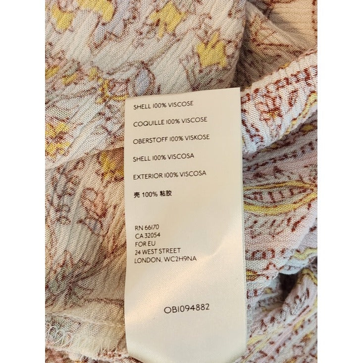 Free People Pink Moonlight Dance Tunic Size Medium