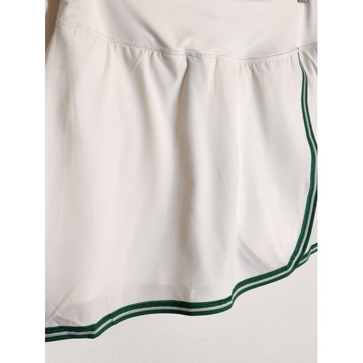 Crane White and Green Athleisure Skort NWT Size Small Flaw