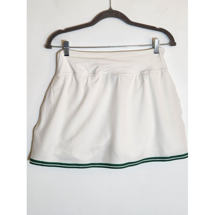Crane White and Green Athleisure Skort NWT Size Small Flaw