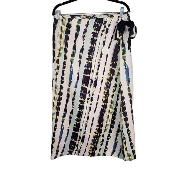 Lysse Boho Maxi Skirt with Side Tie Size Large Long Dyed Boho Skirt, New