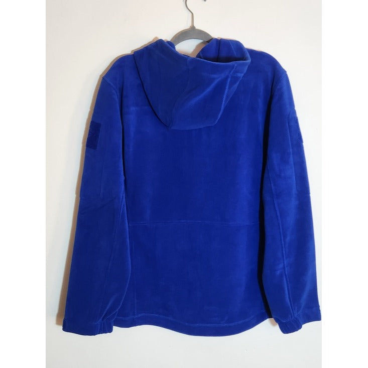Baerskin Tactical Supply Co. Blue Fleece Hooded Jacket NWT Size Large