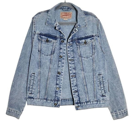 Brooklyn Cloth Jean Jacket Size Large Vintage Look Denim Jacket New