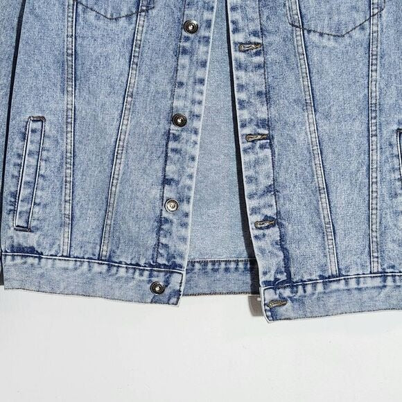 Brooklyn Cloth Jean Jacket Size Large Vintage Look Denim Jacket New