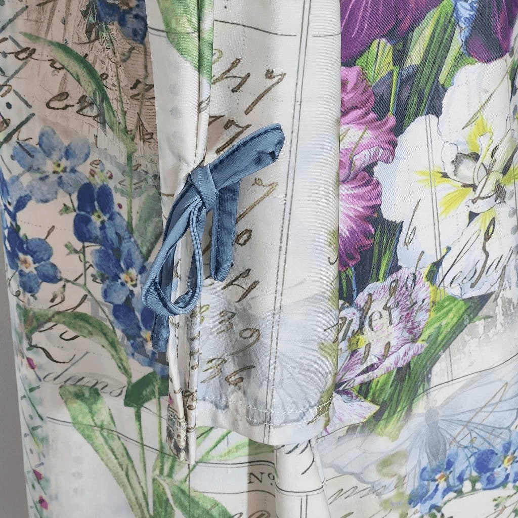 Lily by Firmiana Victorian Print Tunic Size Large Floral Garden Print Tunic