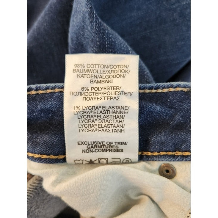 Silver Jeans Womens Avery Straight Dark Wash Jeans Size 27