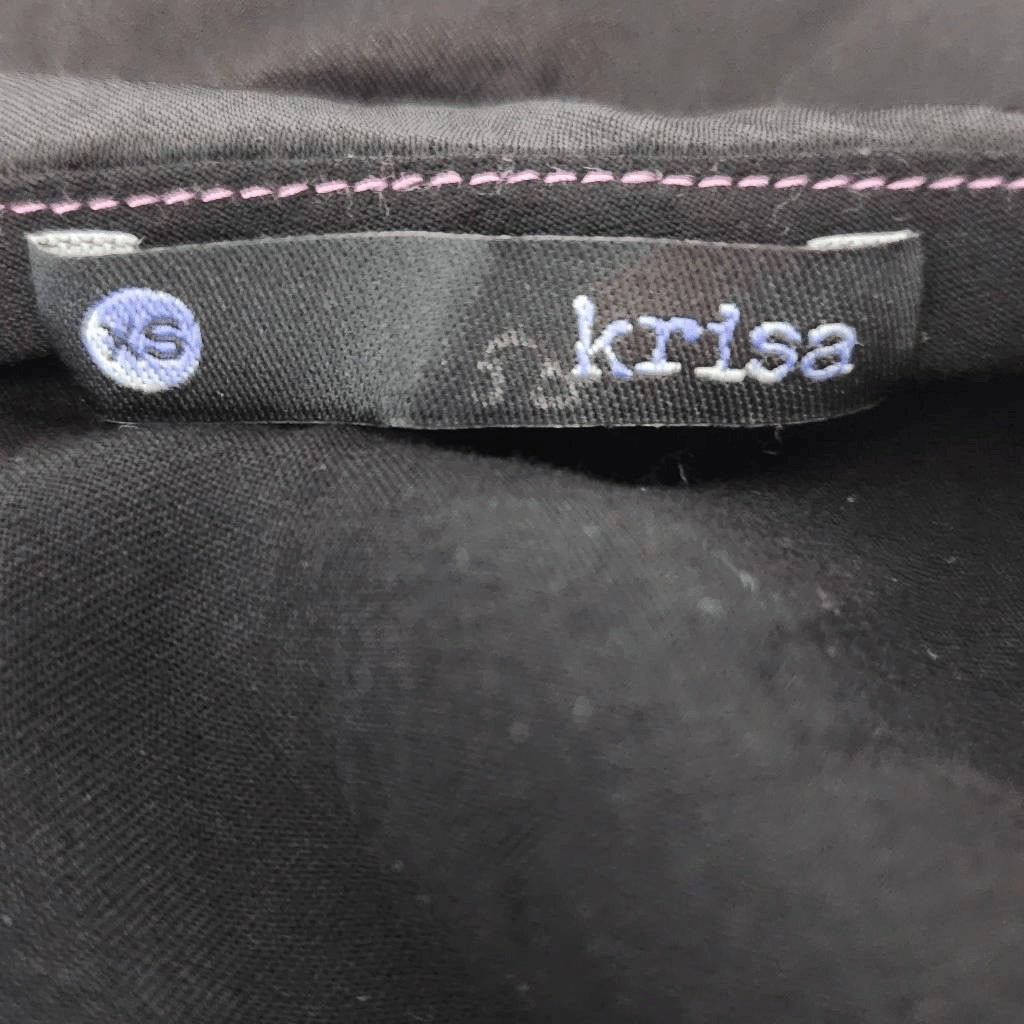 Krisa One Shoulder Black Satin Mini Dress Size XS Krisa Black Dress