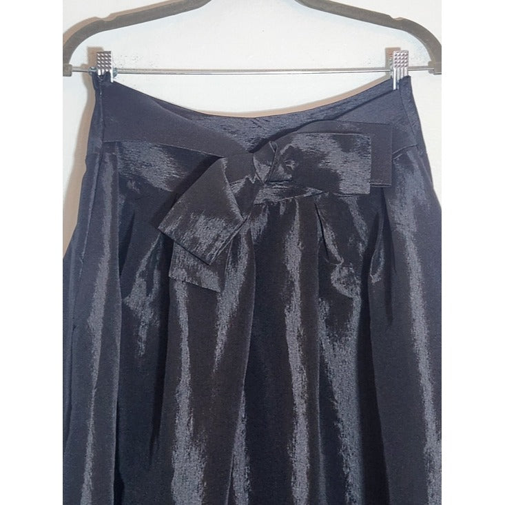 Touch Me Black Satin High Low Cocktail Skirt Size 1X