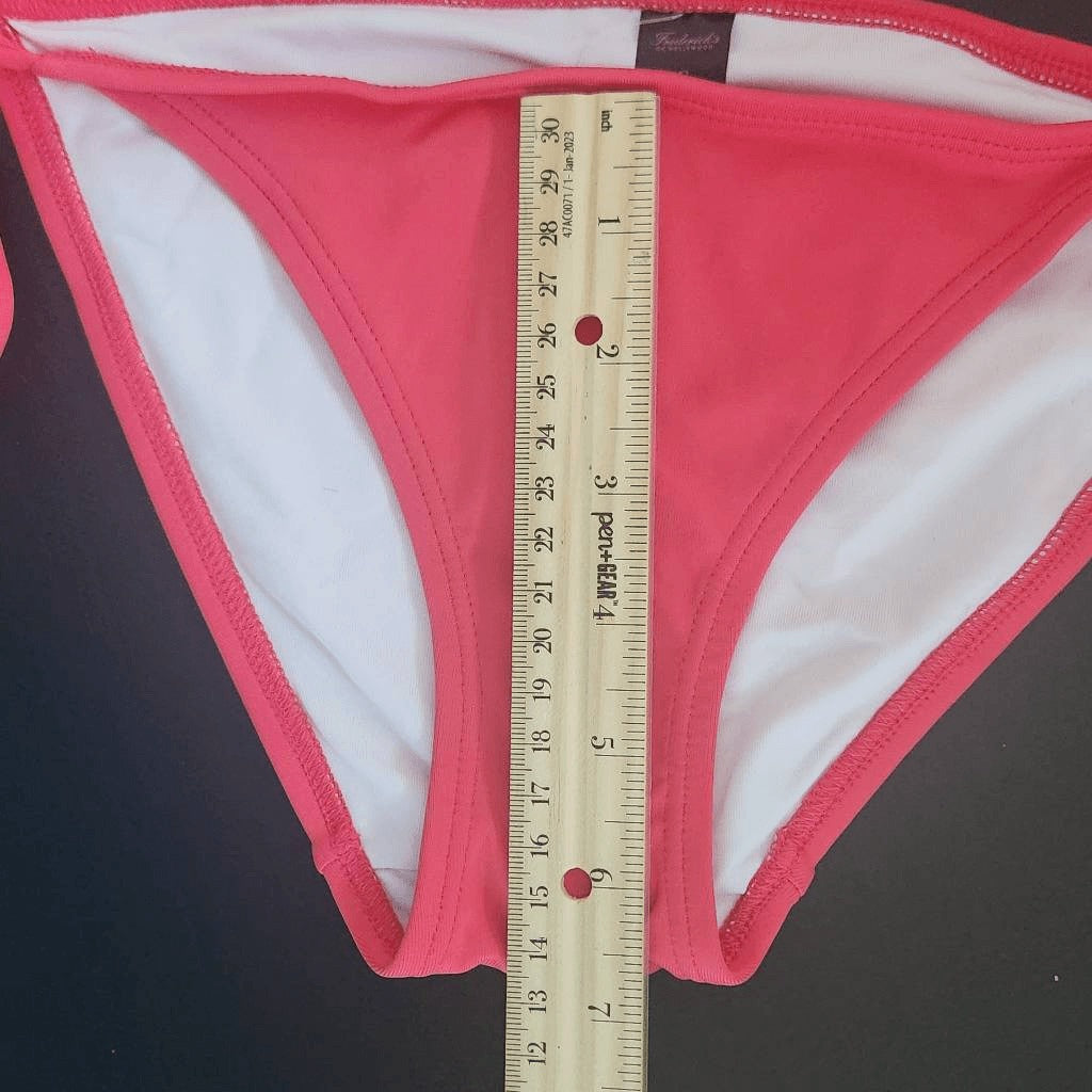 Frederick's of Hollywood Pink Bikini Bottoms Size Small NWT Pink String Bikini