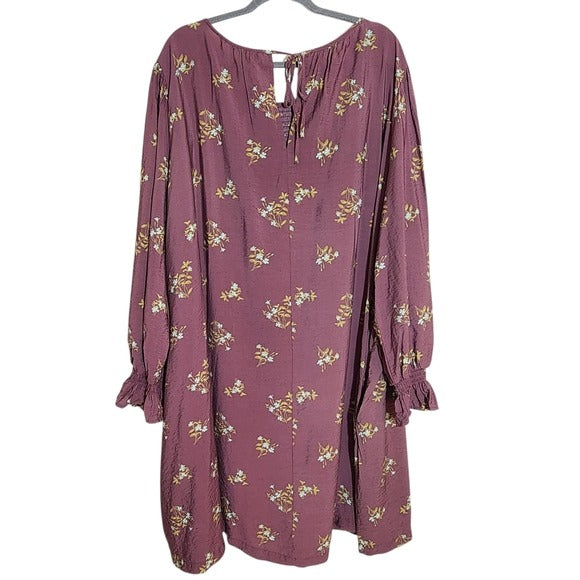 A New Day Purple Floral Dress Size 3X