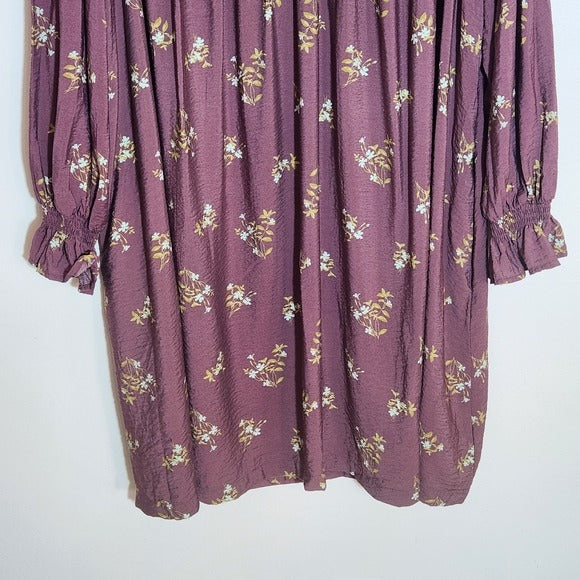 A New Day Purple Floral Dress Size 3X