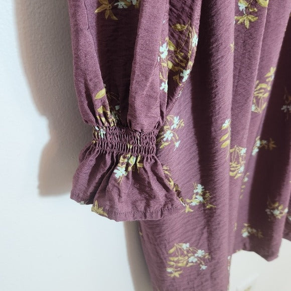 A New Day Purple Floral Dress Size 3X