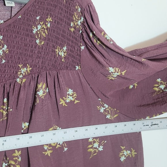 A New Day Purple Floral Dress Size 3X