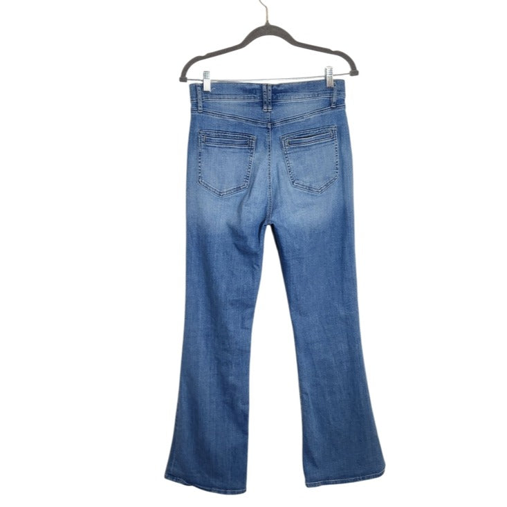 LOFT Slim Fit Flare Jeans with Patch Pockets Size 8/29