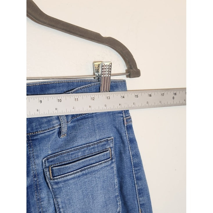 LOFT Slim Fit Flare Jeans with Patch Pockets Size 8/29