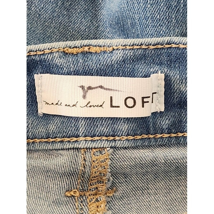 LOFT Slim Fit Flare Jeans with Patch Pockets Size 8/29