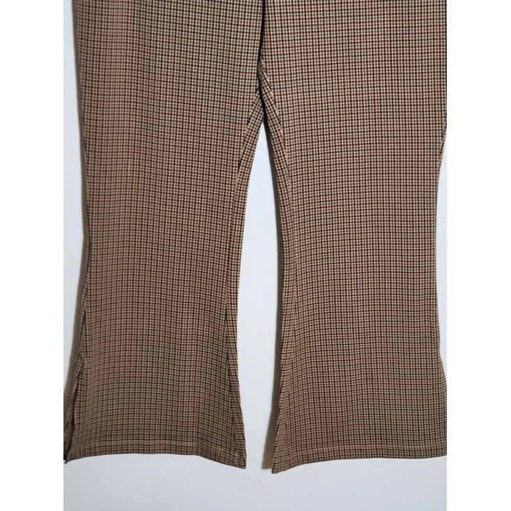 Terra & Sky Brown Houndstooth Stretch Pants Size 2X 20-22 NWT