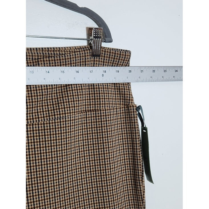 Terra & Sky Brown Houndstooth Stretch Pants Size 2X 20-22 NWT