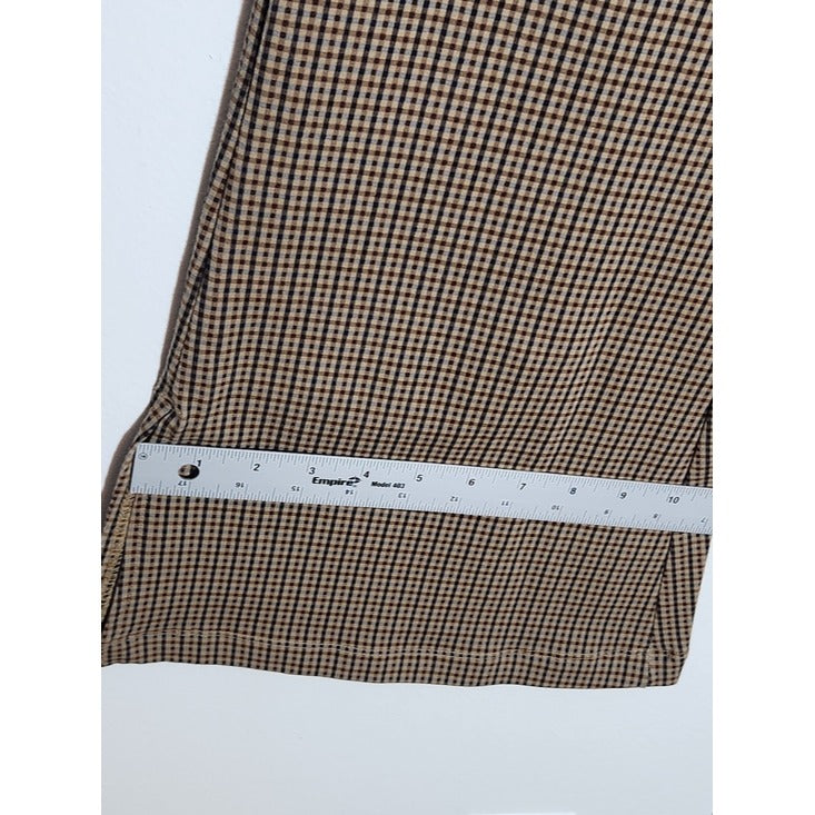 Terra & Sky Brown Houndstooth Stretch Pants Size 2X 20-22 NWT