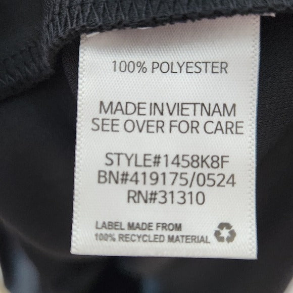 Fortune + Ivy Black Dolman Sleeve Dress Size Large Wrap Look