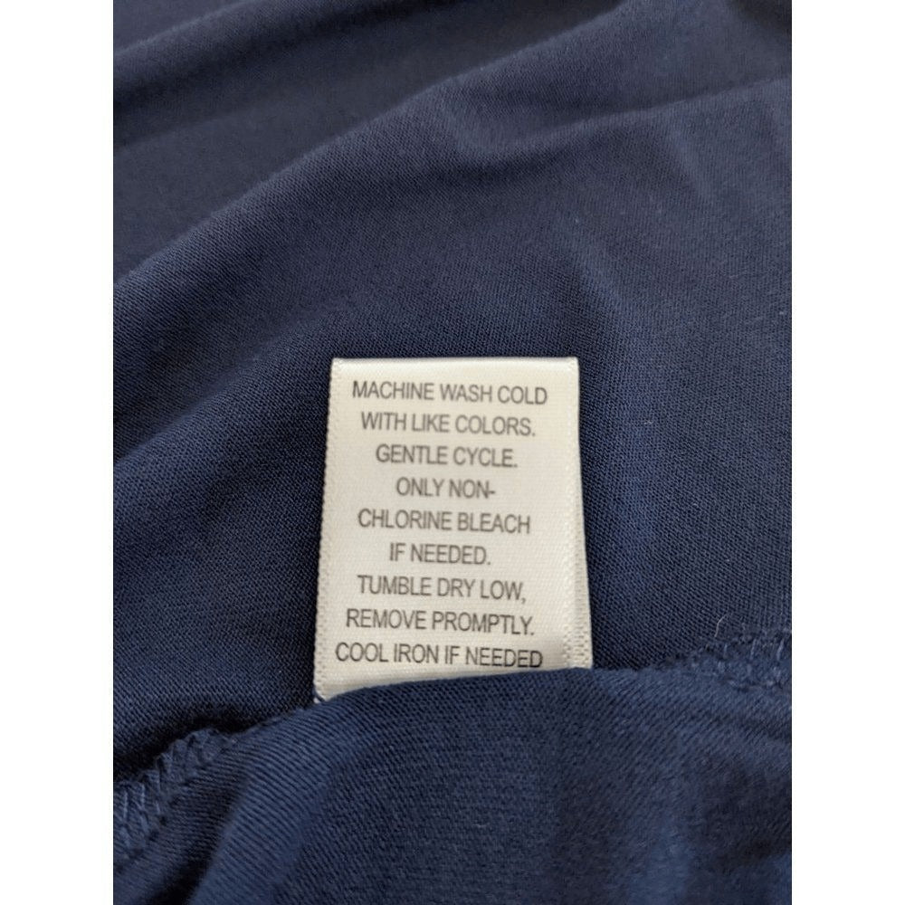 Nuit Rouge Navy Tee NWT Size Large Navy Long Sleeve Top