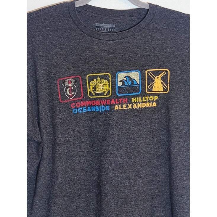 The Walking Dead Supply Drop Charcoal Gray T Shirt Size Medium