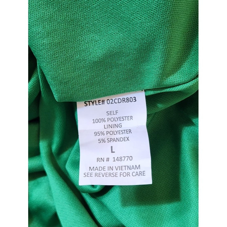 Sienna Sky Green Floral Print Midi Dress Size Large Wedding Guest Dress