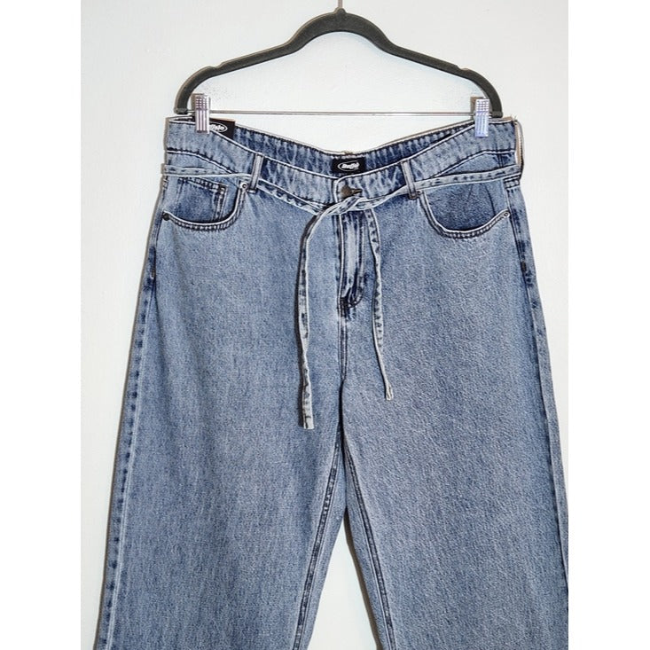 Buffalo Jeans Light Wash Womens Wide Leg Jeans Size 12 NWT