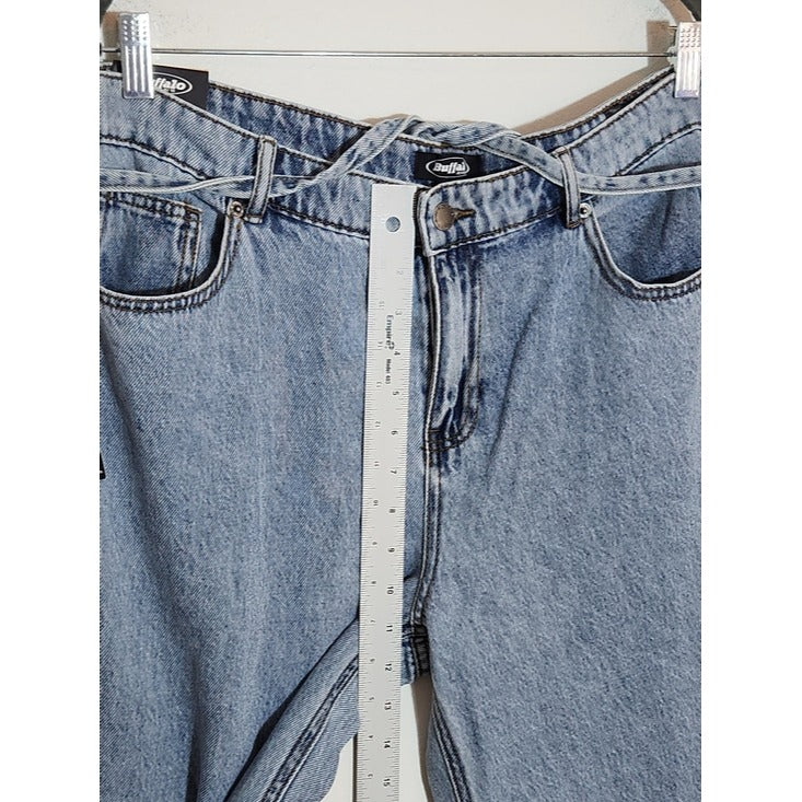 Buffalo Jeans Light Wash Womens Wide Leg Jeans Size 12 NWT
