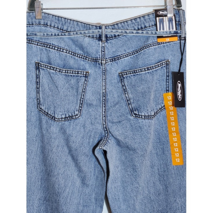 Buffalo Jeans Light Wash Womens Wide Leg Jeans Size 12 NWT