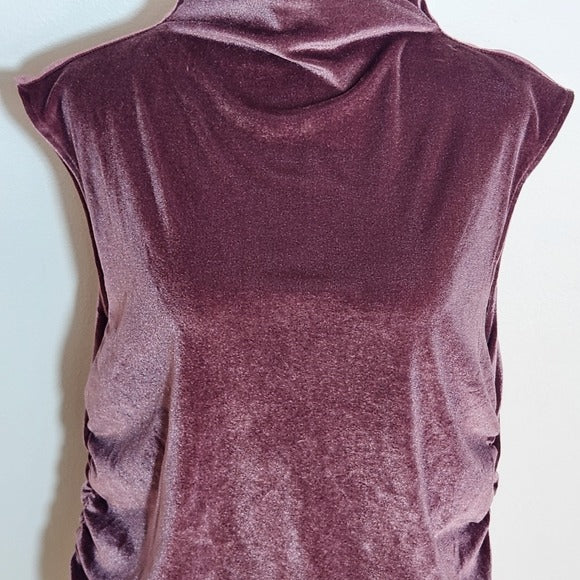 A New Day Purple Velvet Sleeveless Top Size Large NWT