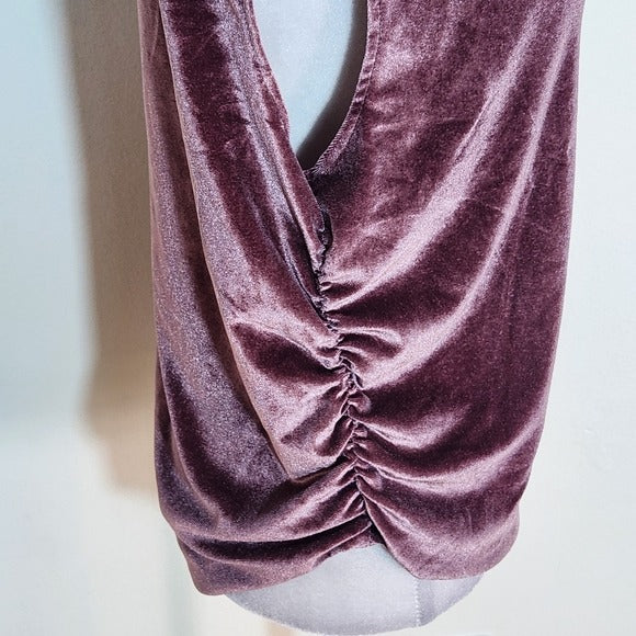 A New Day Purple Velvet Sleeveless Top Size Large NWT