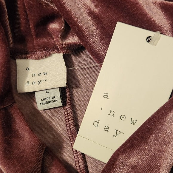 A New Day Purple Velvet Sleeveless Top Size Large NWT