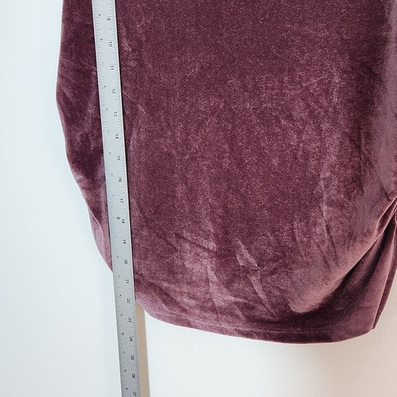 A New Day Purple Velvet Sleeveless Top Size Large NWT